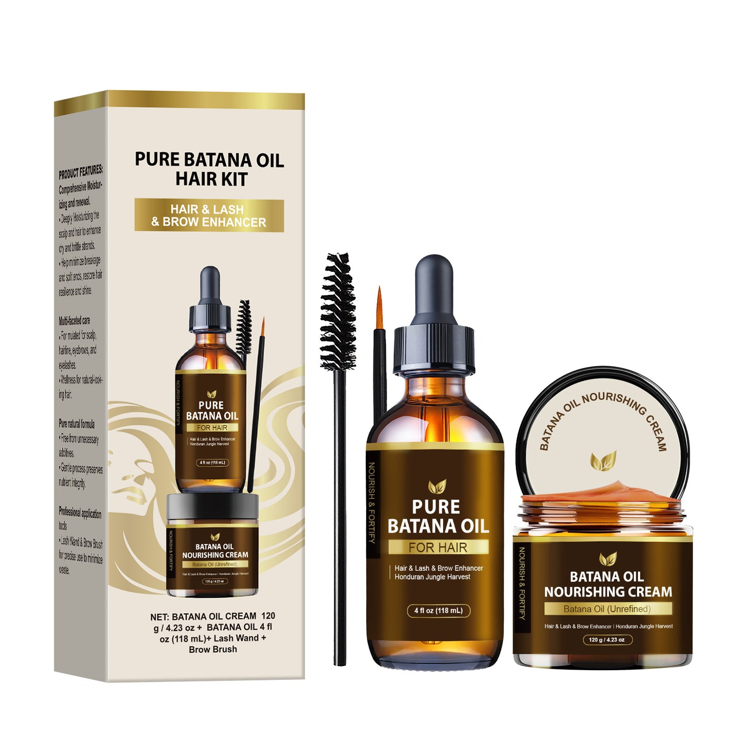 Ultimate Hair Growth Bundle - Complete Batana Oil System